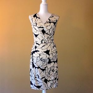 The Limited Black and White Floral Dress